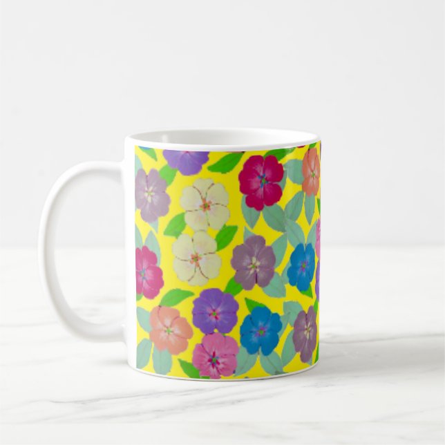 Geranium Flower Coffee Mug  (Left)