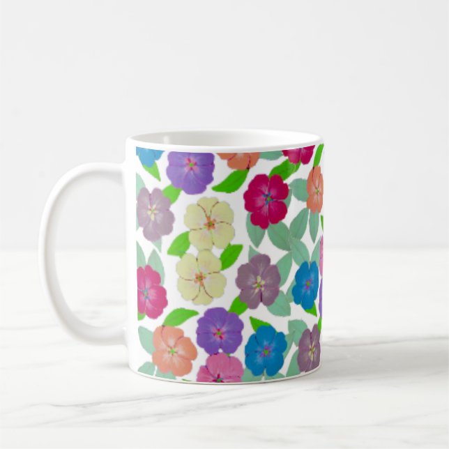 Geranium Flower Coffee Mug  (Left)