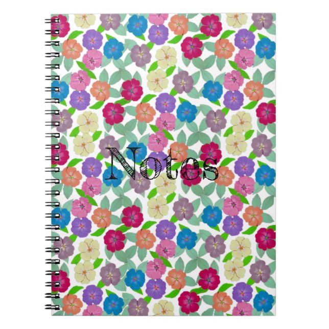 Geranium Flower Notebook (Front)