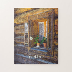 Geranium flowers on the window jigsaw puzzle