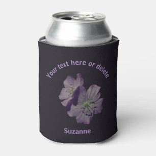 Geranium Flowers Personalised Can Cooler