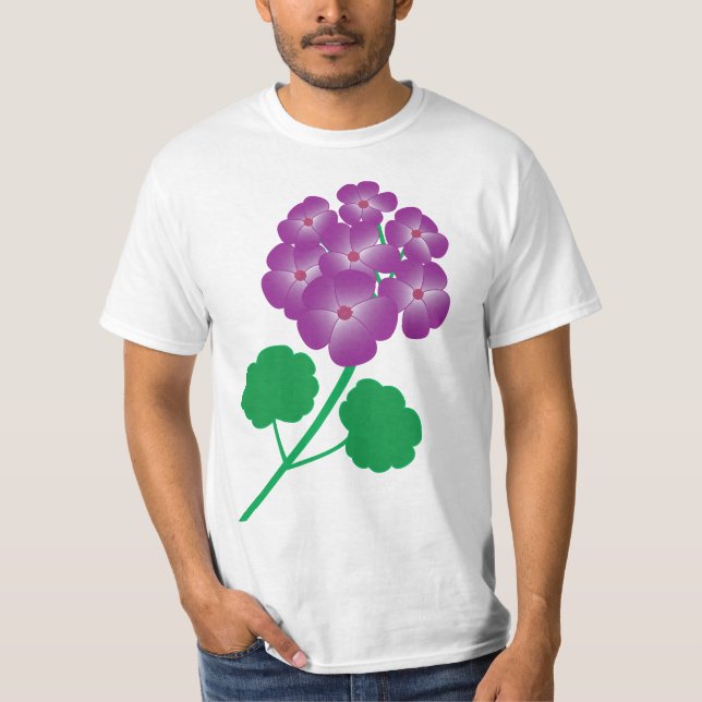 Geranium Flowers T-Shirt (Front)