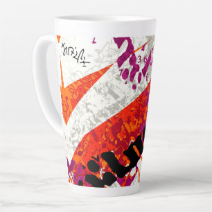 Geranium Lake Properties Asemic Latte Mug