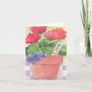 Geranium Love - Note Card