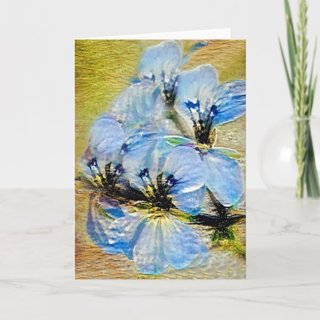 Geranium Painted Art 1 Note Card (Front)