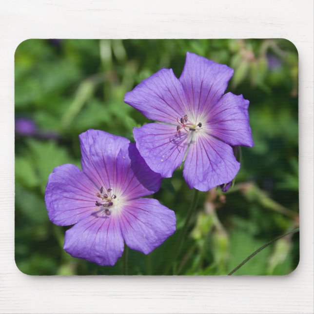 Geranium pratense mouse pad (Front)