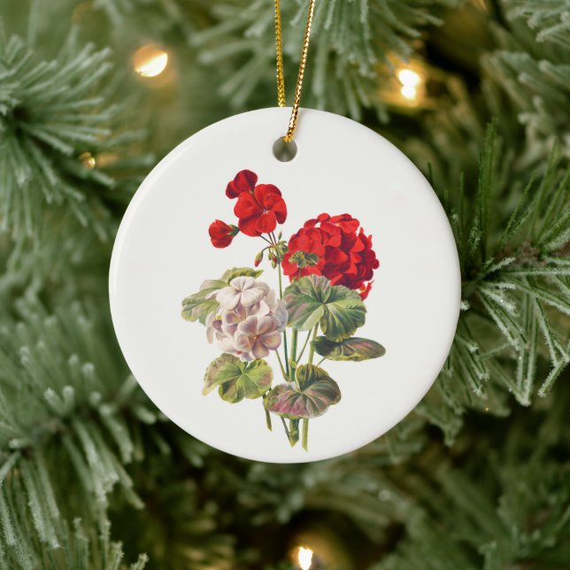 Geranium, tree ceramic ornament (Tree)