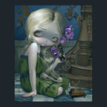 Geraniums ART PRINT magic realism pop surrealism<br><div class="desc">One of my favourites so far, a very special piece to me. This painting has a surreal dreamlike quality to it. A girl in a crumbling yet magnificent mansion is answering an antique telephone, with geraniums sprouting from it. Inspired by a line in the song "Glass Hotel" by Robyn Hitchcock....</div>