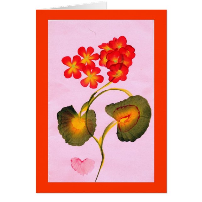 GERANIUMS Card (Front)