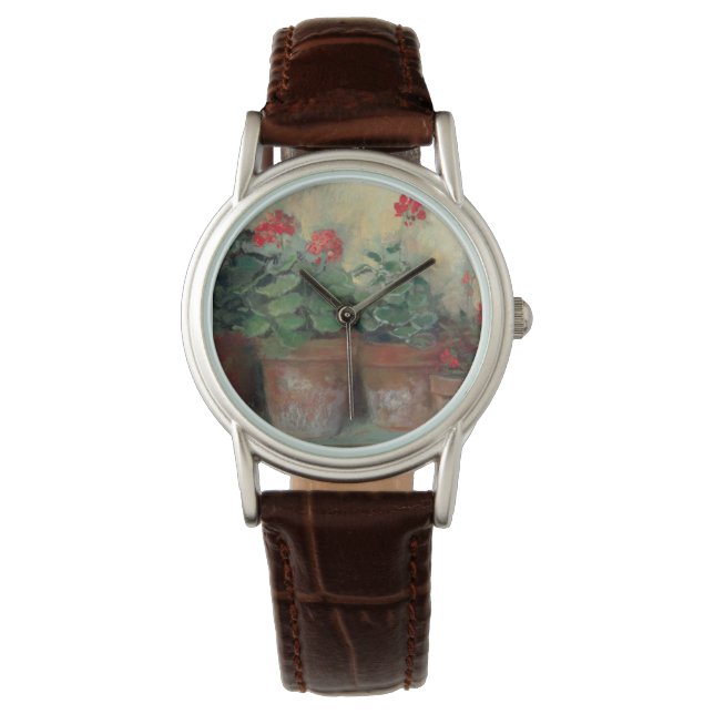 Geraniums in Pots Watch (Front)