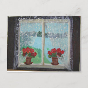 Geraniums Postcard