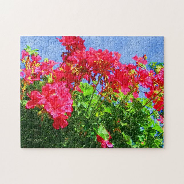 "Geraniums" puzzle (Horizontal)