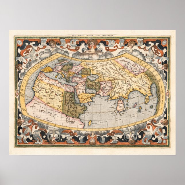 Gerard Mercator's Map of the World Poster (Front)