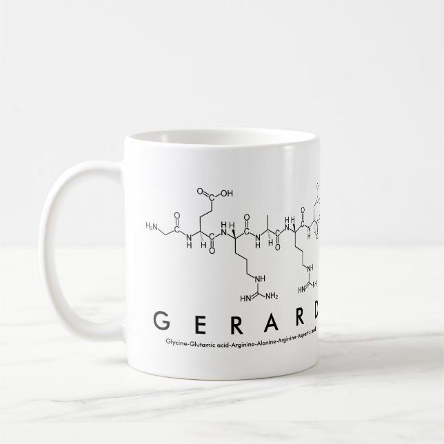 Gerard peptide name mug (Left)