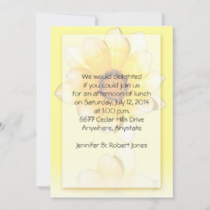 Gerber Daisy in Sunshine Invitation