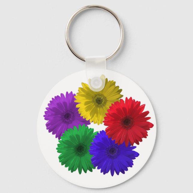 Gerber Daisy Keychain (Front)