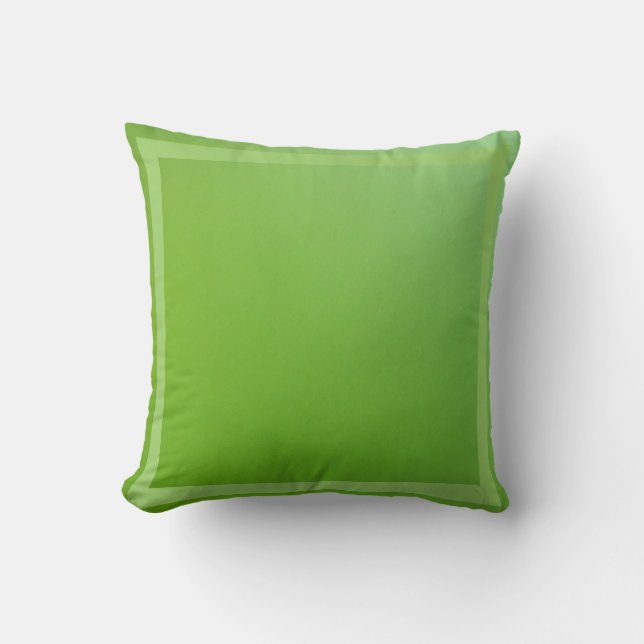 gerber daisy leaf, almost solid green pillow (Front)