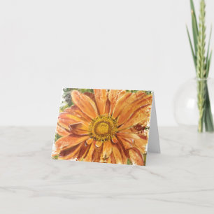 Gerber Daisy Modern Art Thank You Card