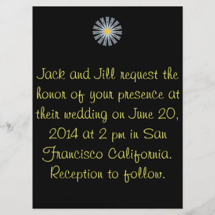 Gerber Daisy Wedding Invitation
