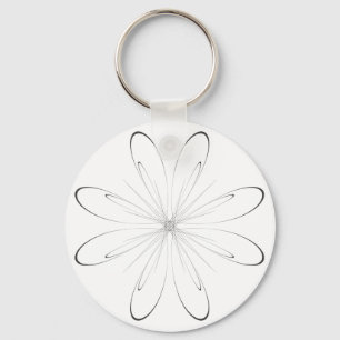 Gerbera arabesque key ring