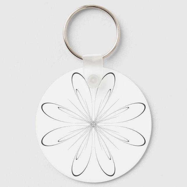 Gerbera arabesque key ring (Front)