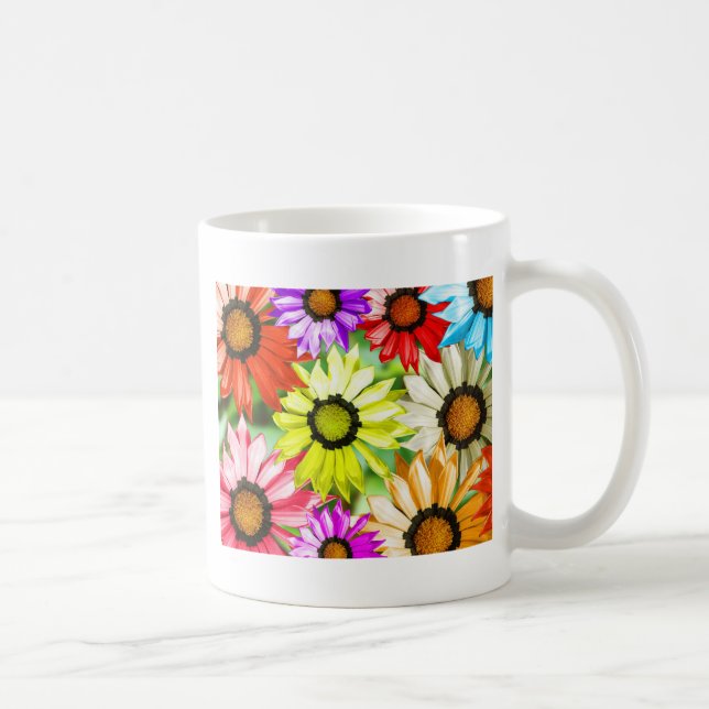 Gerbera colourful flower floral coffee mug (Right)