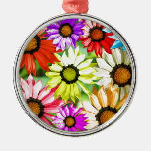 Gerbera colourful flower floral metal tree decoration