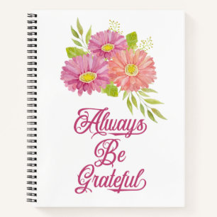 Gerbera Daisies Grateful Journal