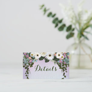 Gerbera Daisies Swag Enclosure Card