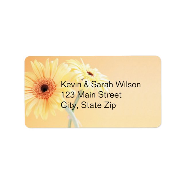 Gerbera Daisy Address Labels (Front)