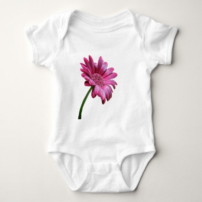Gerbera Daisy Baby T-Shirt Bodysuit (Front)