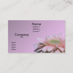 Gerbera Daisy Business Card