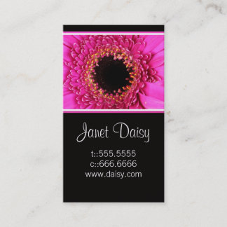 Gerbera Daisy Business Card Template