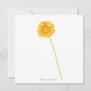 Gerbera daisy card
