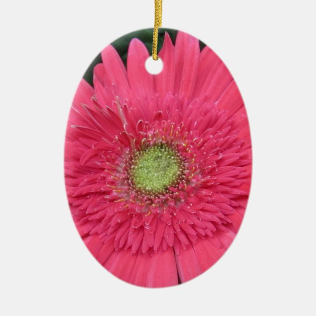 Gerbera Daisy Ceramic Tree Decoration (Front)