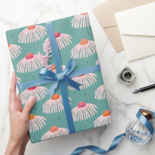 Gerbera Daisy Floral pattern Wrapping Paper