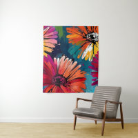 Gerbera Daisy Flower Abstract Art Floral Colourful