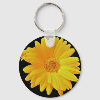 Gerbera Daisy (Gerbera hybrida) - Yellow Key Ring