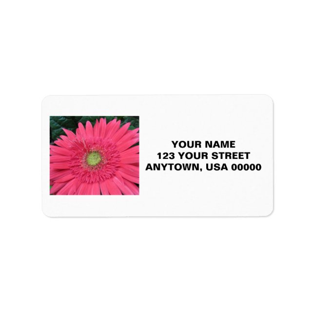 Gerbera Daisy Label (Front)
