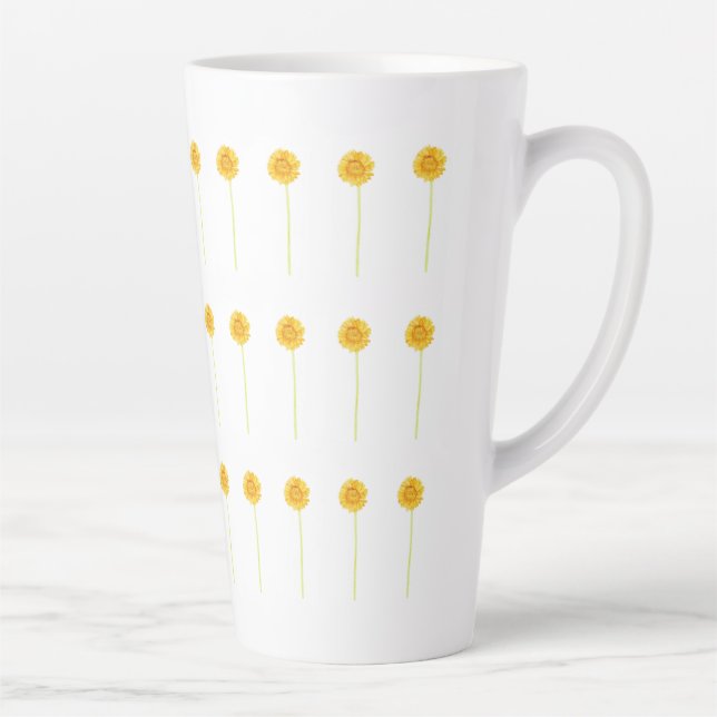 Gerbera daisy Latte Mug (Right)
