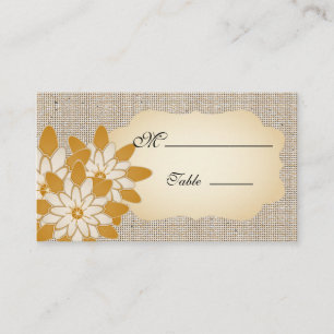 Gerbera Daisy Place Card for Occasion Wedding