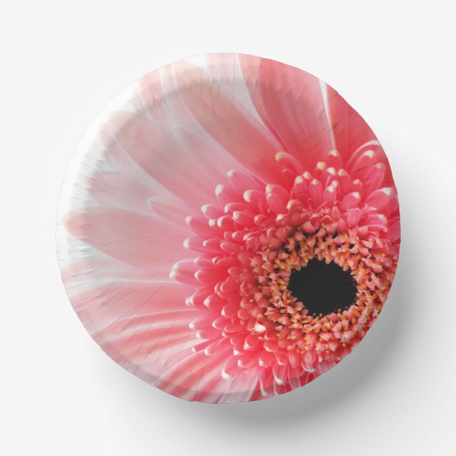 Gerbera Daisy Poster Paper Plate (Front)