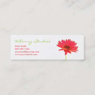 Gerbera Daisy Profile Business Card