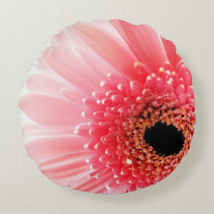 Gerbera Daisy  Round Cushion