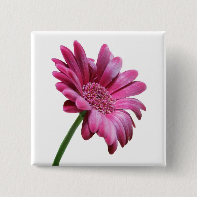 Gerbera Daisy Square Pin (Front)