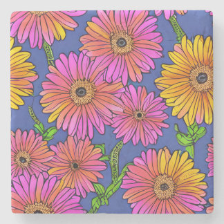 Gerbera Daisy Stone Coaster