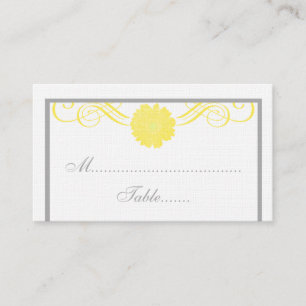 Gerbera Daisy Swirls Place Card