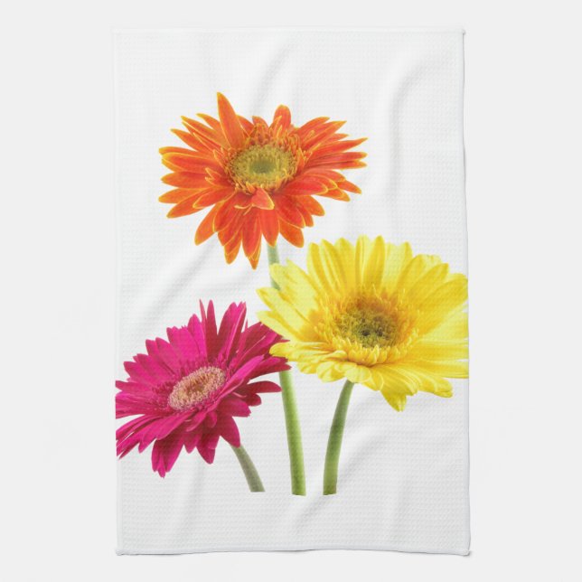 Gerbera Daisy Tea Towel (Vertical)