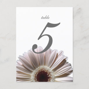 Gerbera Daisy/ Wedding Table Card