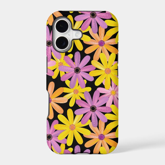 Gerbera flowers pattern, background (Back)